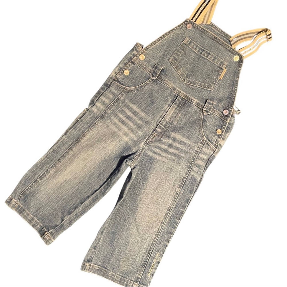 Designer denim overalls. Euro size 100/US size 2-3T